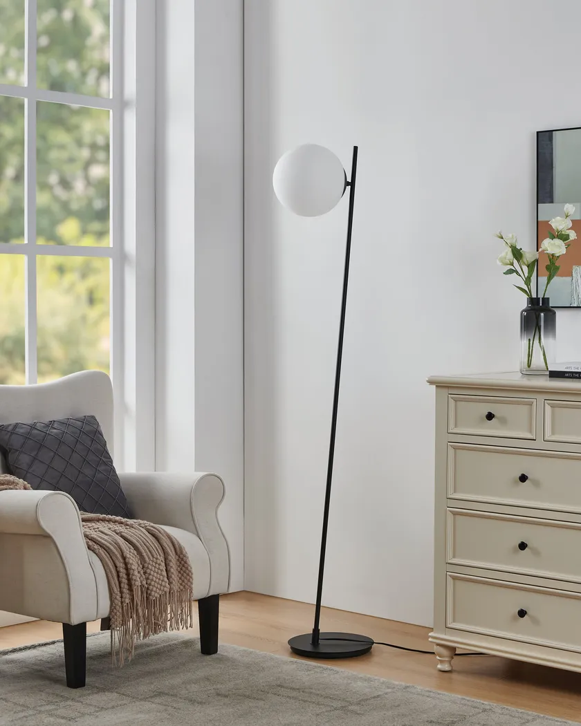 Syracuse Cave Black Floor Lamp - Thumbnail - Image 3