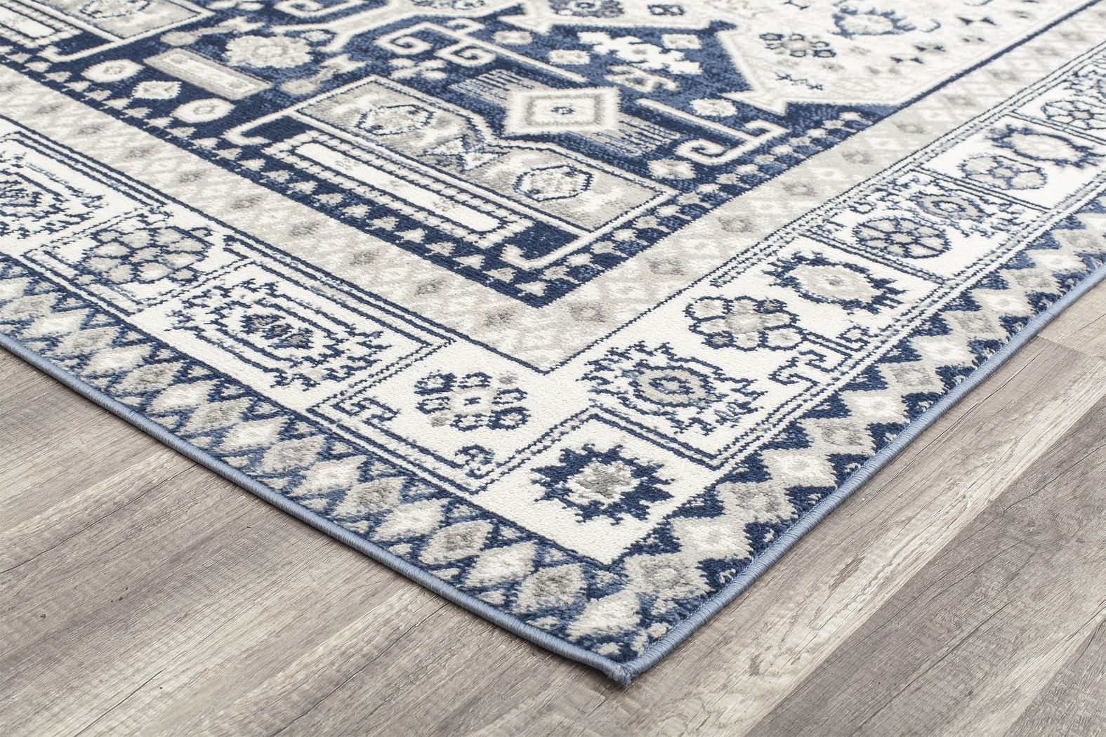 Syrel 5'3 x 7' Navy Rug - Thumbnail - Image 3