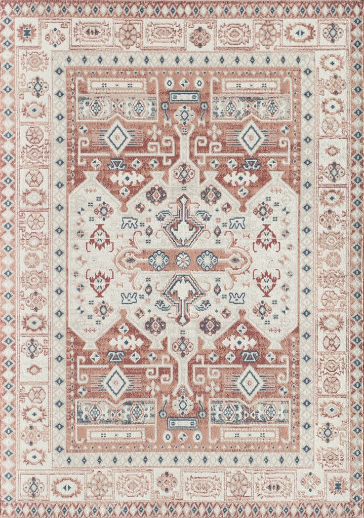 Syrel 5'3 x 7' Orange Rug - Thumbnail - Image 1