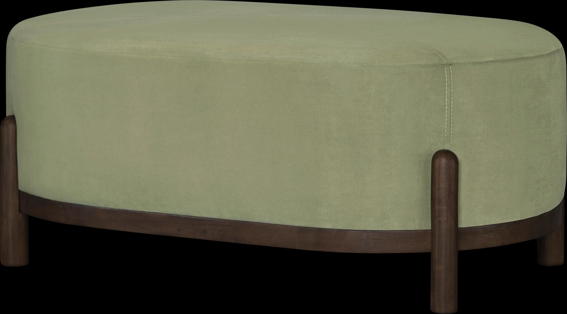 Syrus Green Ottoman - Thumbnail - Image 1