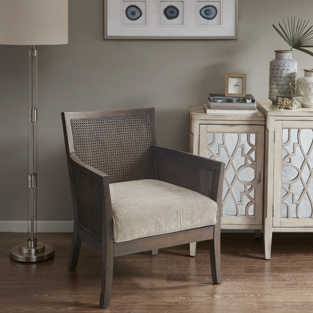 Taaffe Beige Accent Chair - Thumbnail - Image 7
