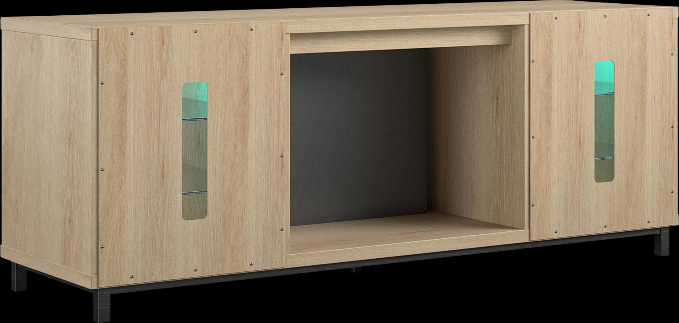 Tabbert Brown 64 in. Console with Electric Fireplace - Thumbnail - Image 4