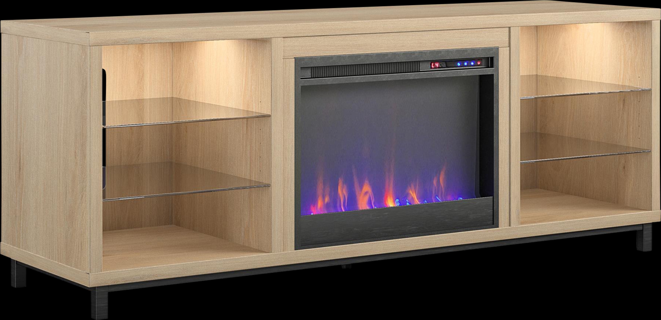 Tabbert Brown 64 in. Console with Electric Fireplace - Thumbnail - Image 10