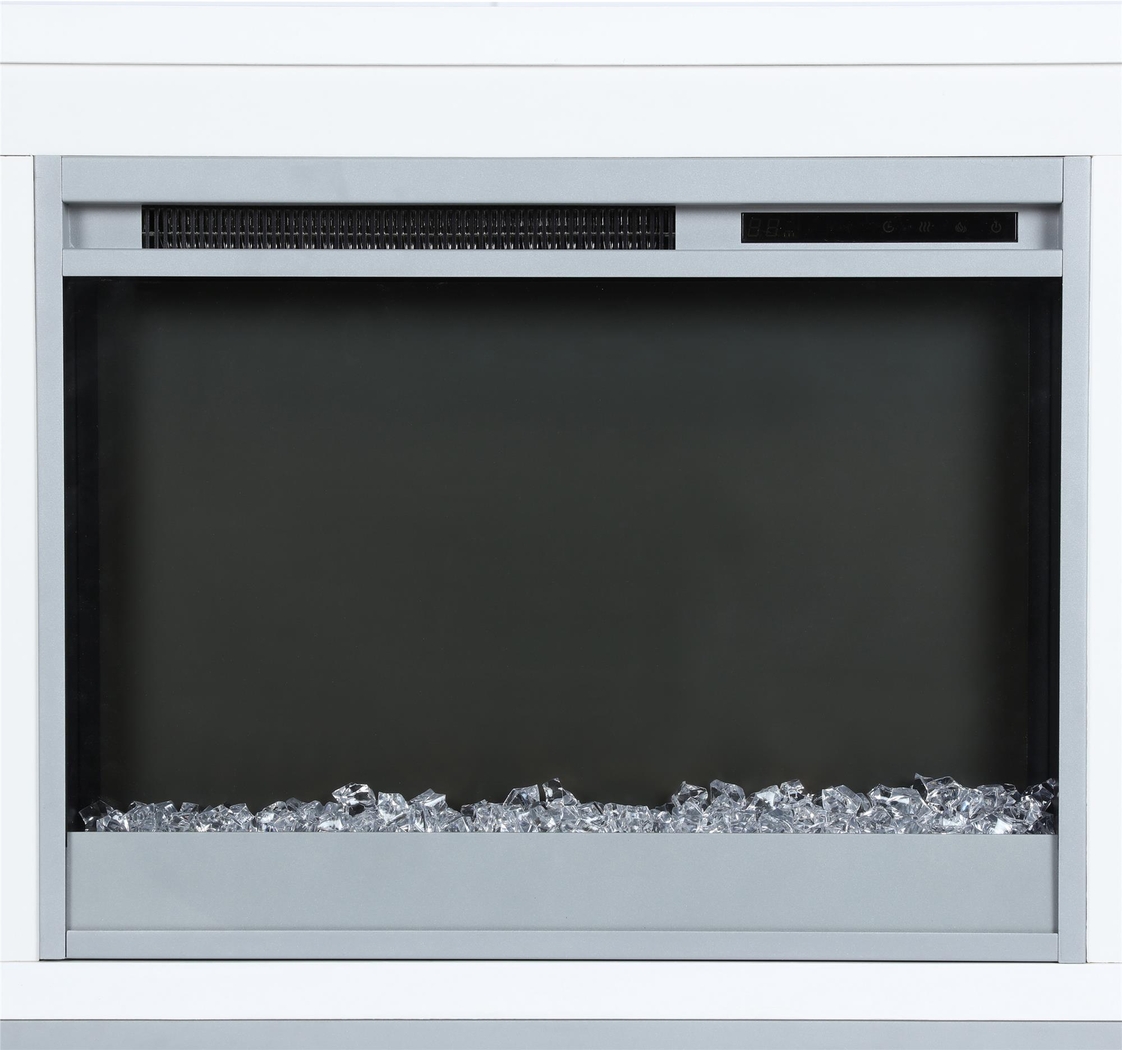 Tabbert White 64 in. Console with Electric Fireplace - Thumbnail - Image 6