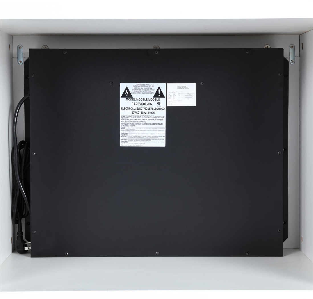 Tabbert White 64 in. Console with Electric Fireplace - Thumbnail - Image 7