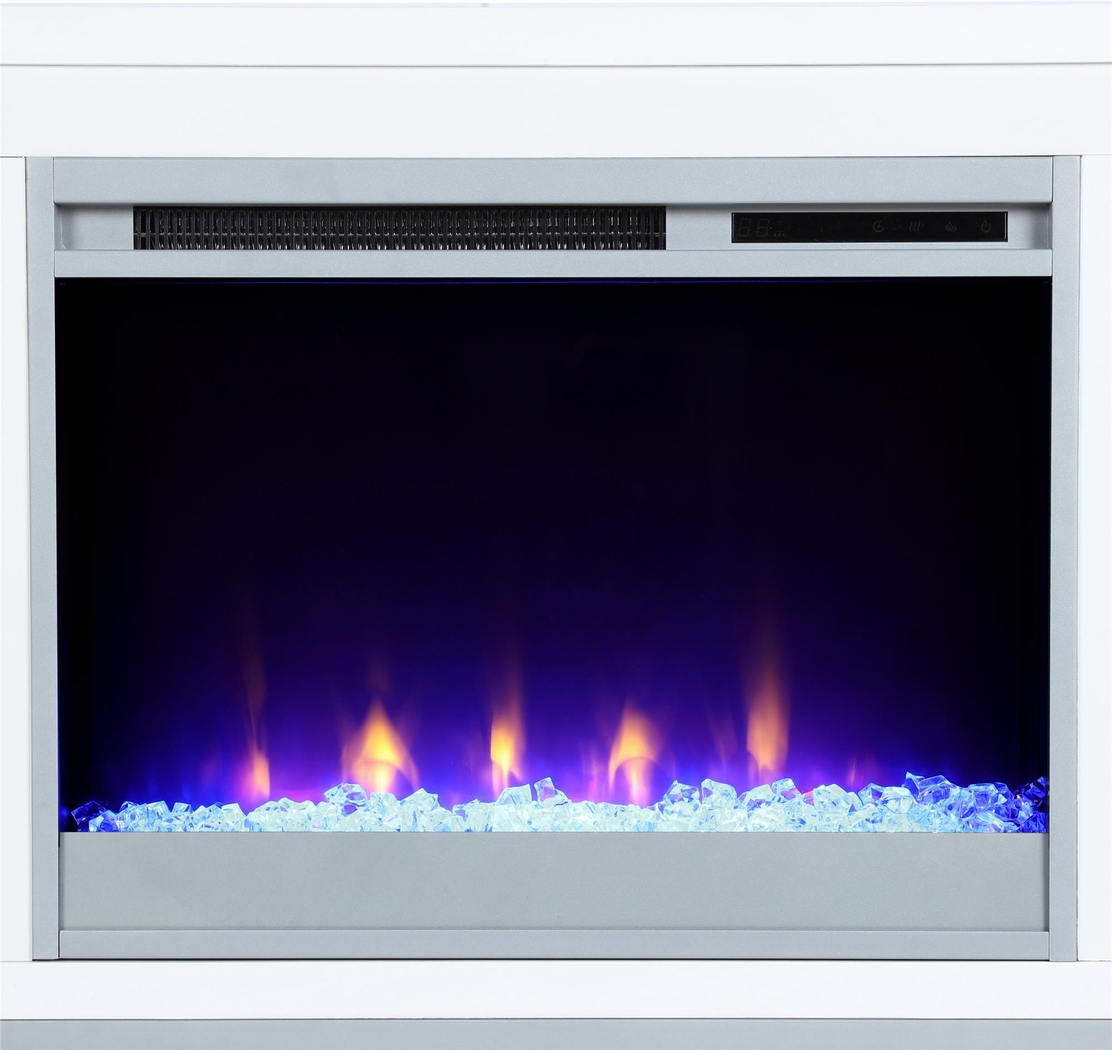 Tabbert White 64 in. Console with Electric Fireplace - Thumbnail - Image 8