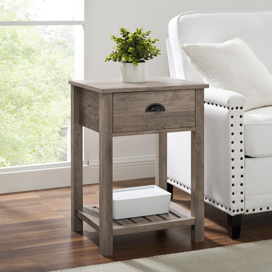 Tabbystone Gray Nightstand - Thumbnail - Image 4