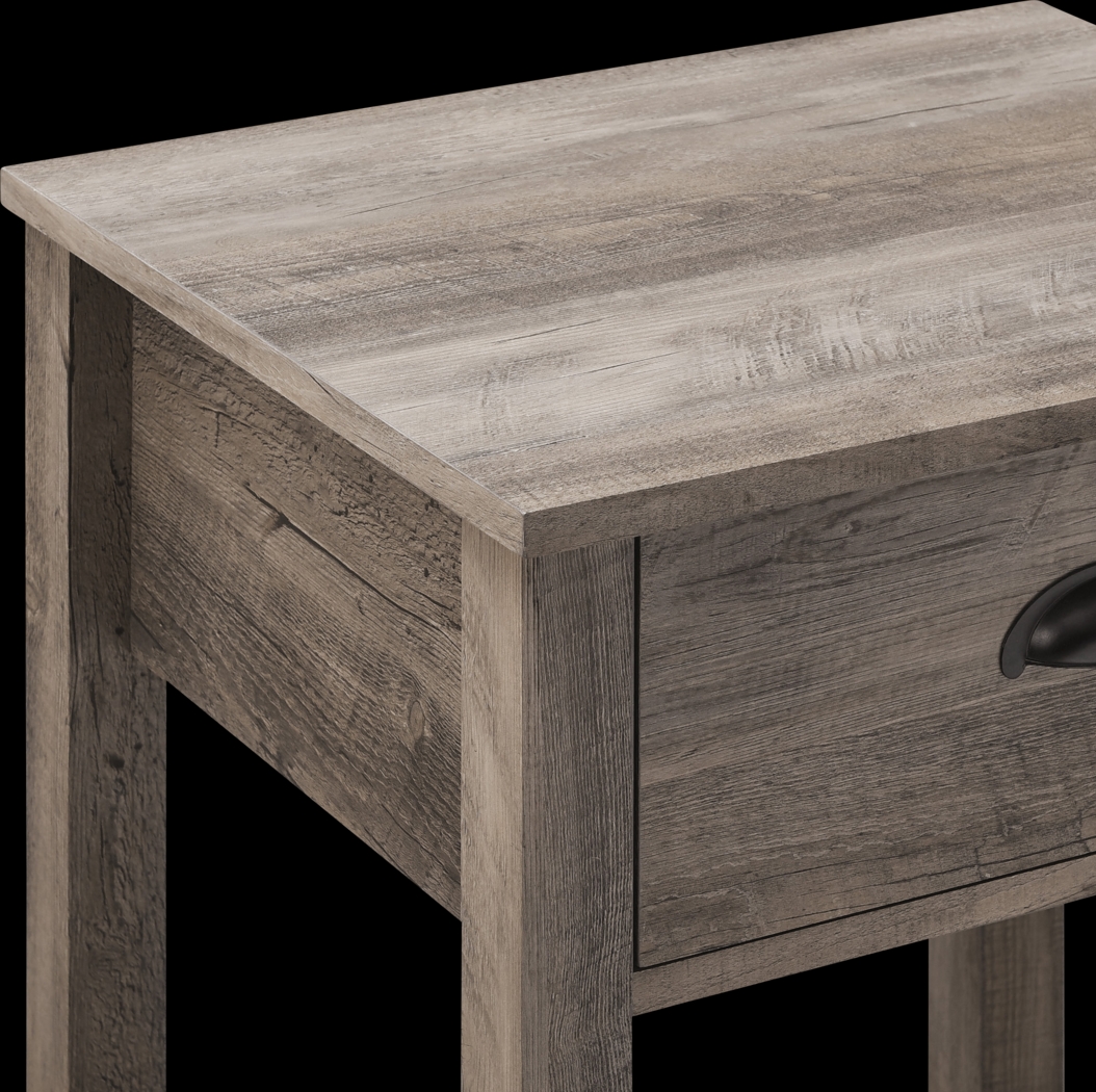 Tabbystone Gray Nightstand - Thumbnail - Image 7