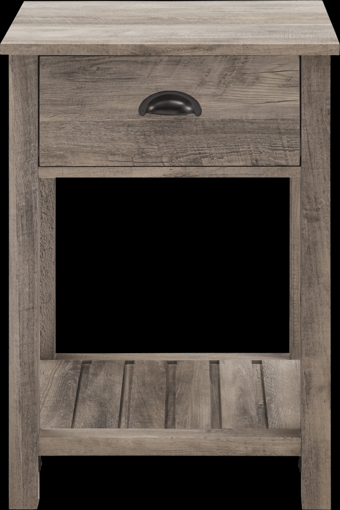 Tabbystone Gray Nightstand - Thumbnail - Image 9