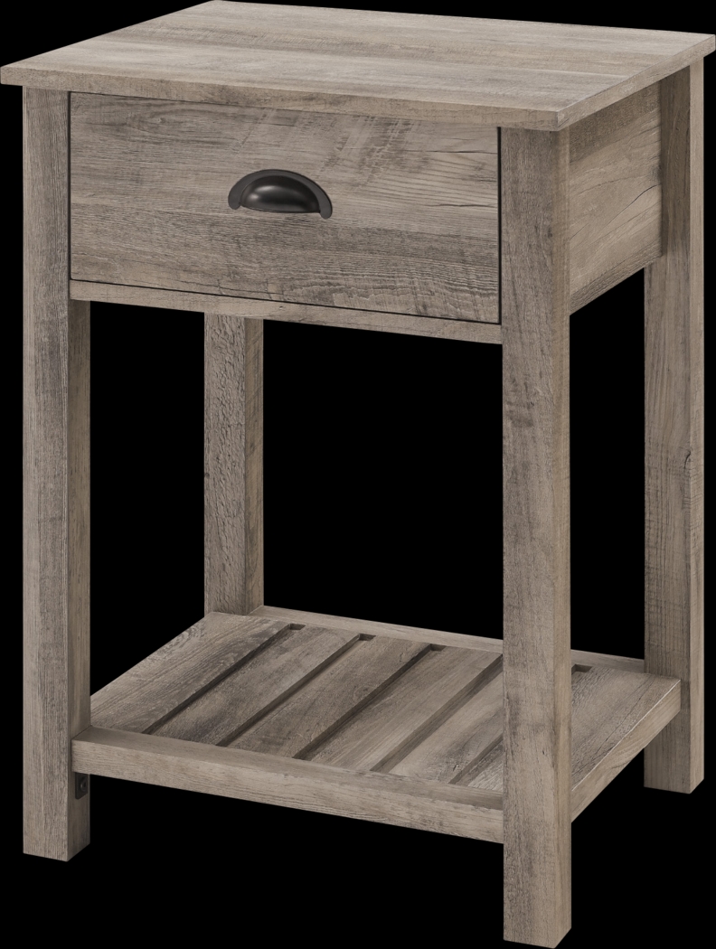 Tabbystone Gray Nightstand - Thumbnail - Image 1