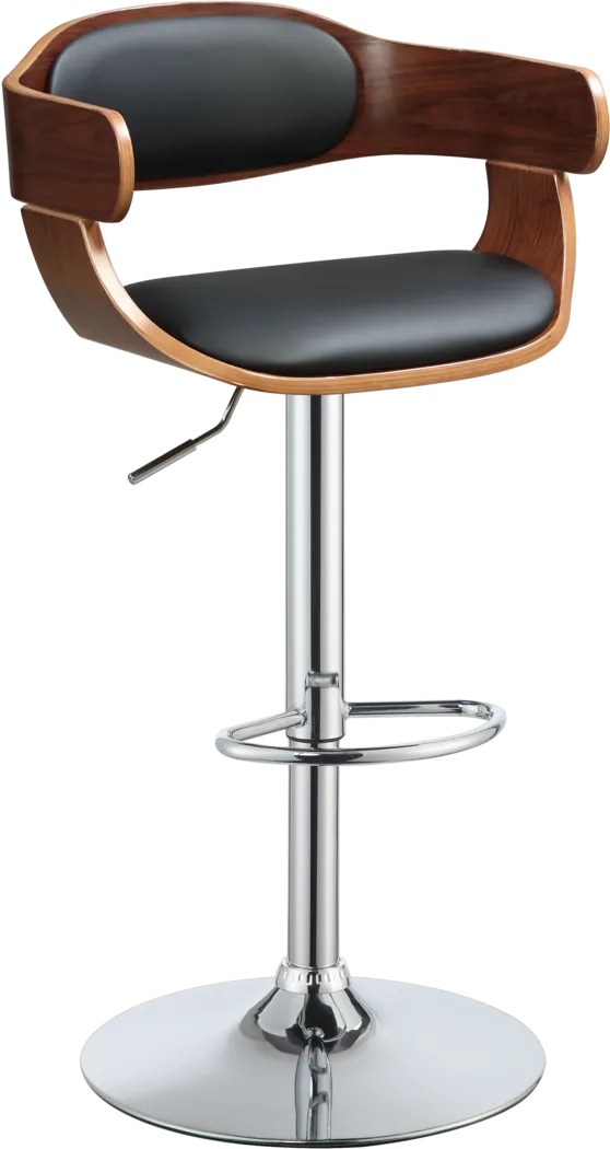 Tabor Black Adjustable Barstool - Thumbnail - Image 1