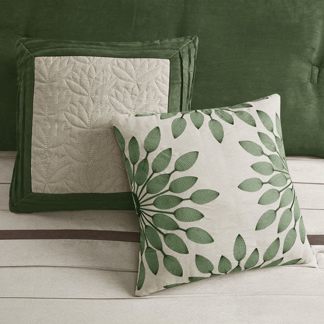 Tabosa Green 7 Pc King Comforter Set - Thumbnail - Image 3