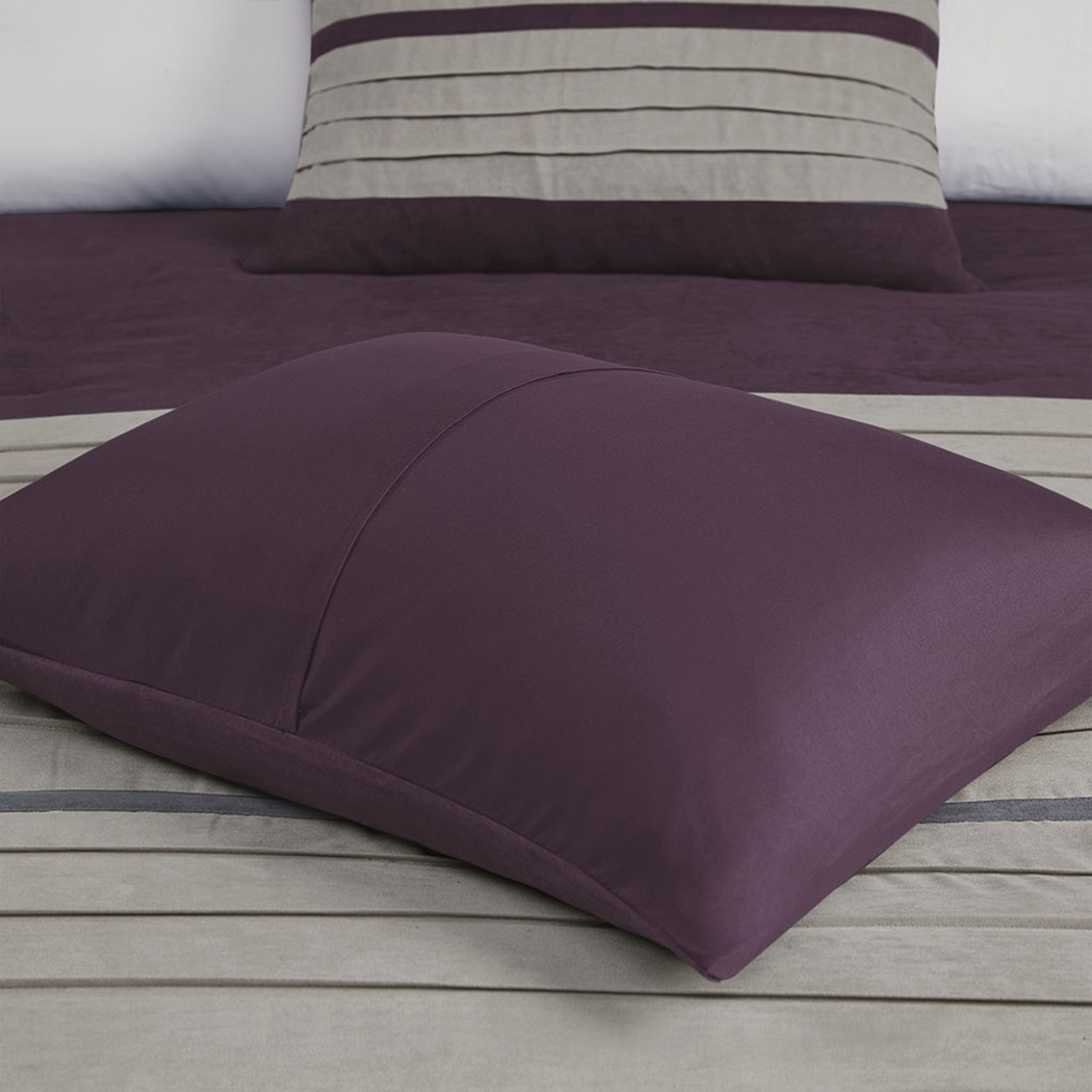 Tabosa Purple 7 Pc Full Comforter Set - Thumbnail - Image 11