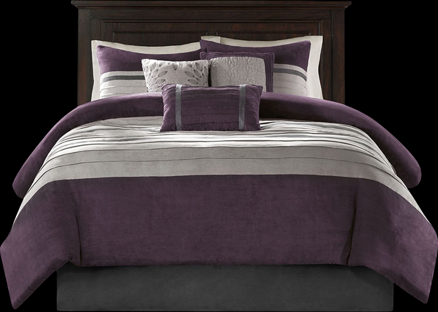 Tabosa Purple 7 Pc Full Comforter Set - Thumbnail - Image 3