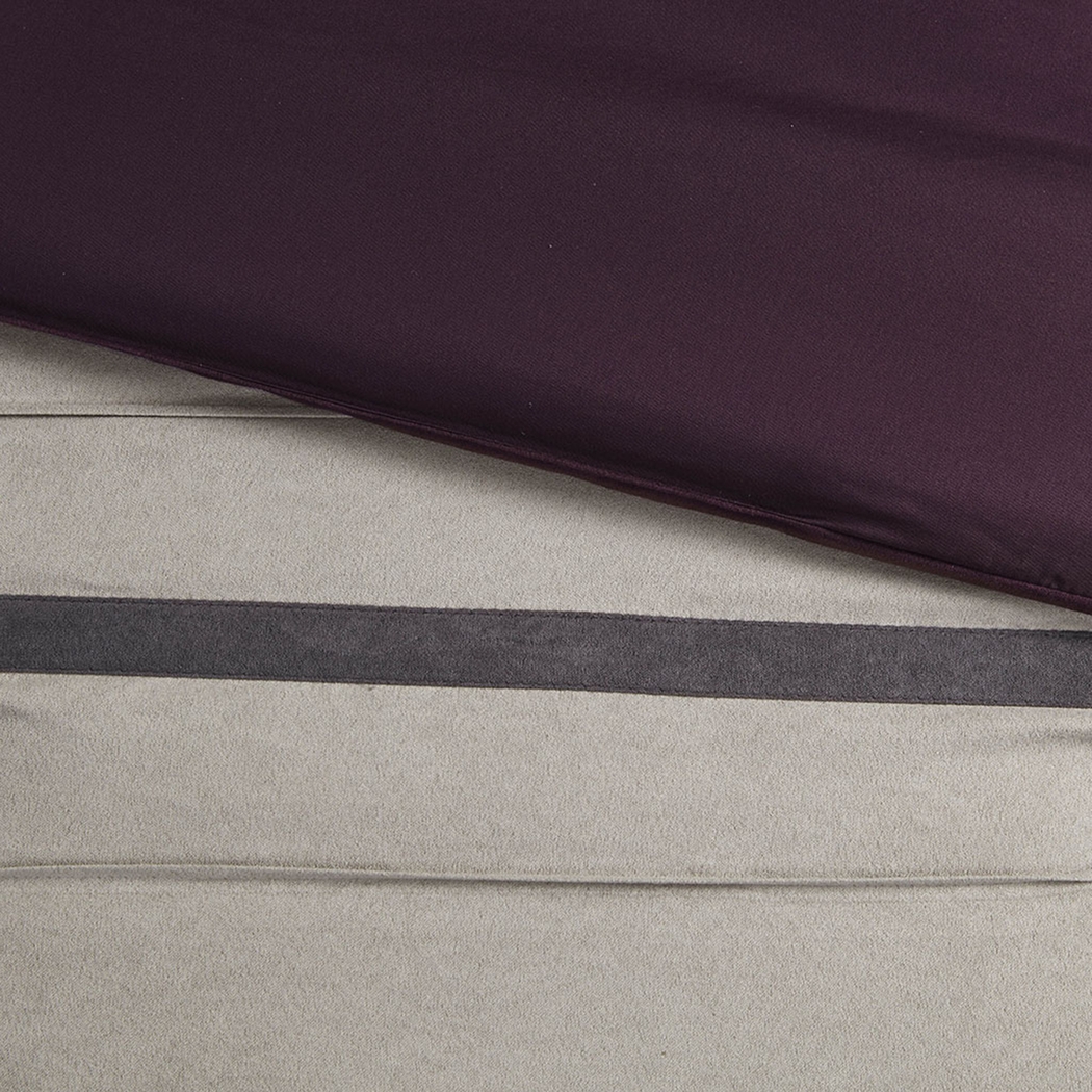 Tabosa Purple 7 Pc Full Comforter Set - Thumbnail - Image 9