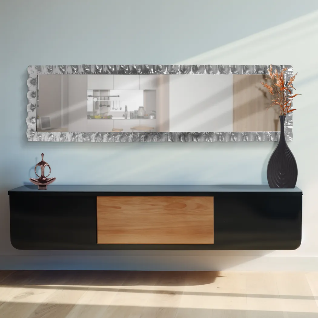 Tachus Silver Wall Mirror - Thumbnail - Image 2