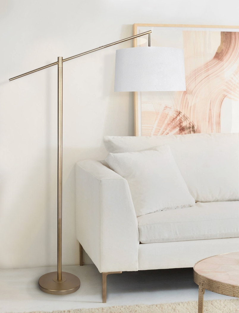 Tackett Loop Gold Floor Lamp - Thumbnail - Image 2