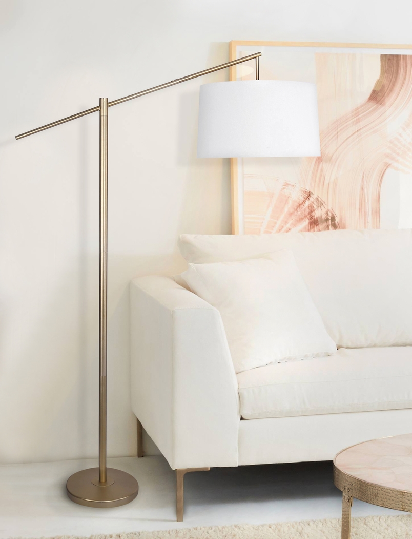 Tackett Loop Gold Floor Lamp - Thumbnail - Image 3