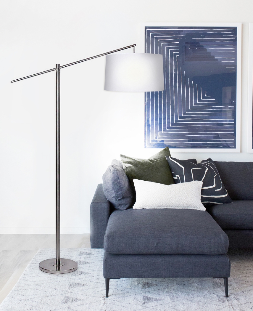 Tackett Loop Gold Floor Lamp - Thumbnail - Image 4