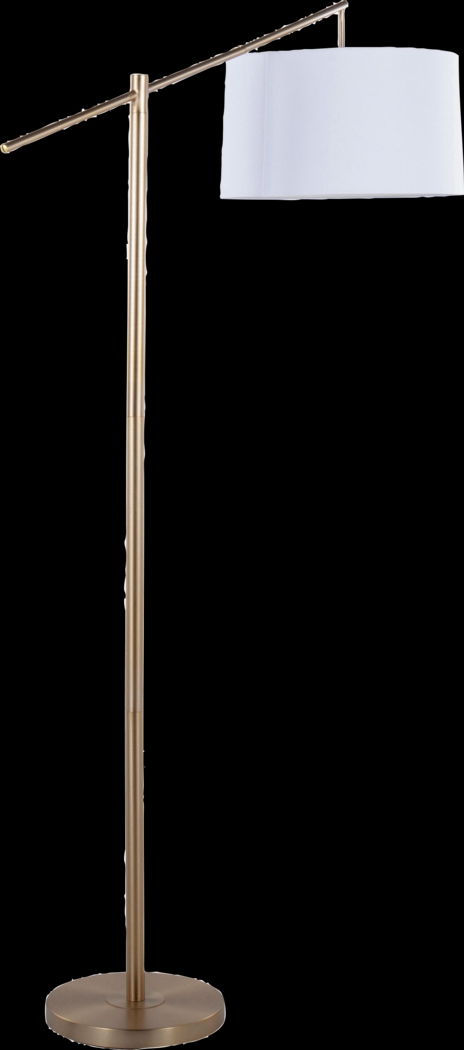 Tackett Loop Gold Floor Lamp - Thumbnail - Image 1