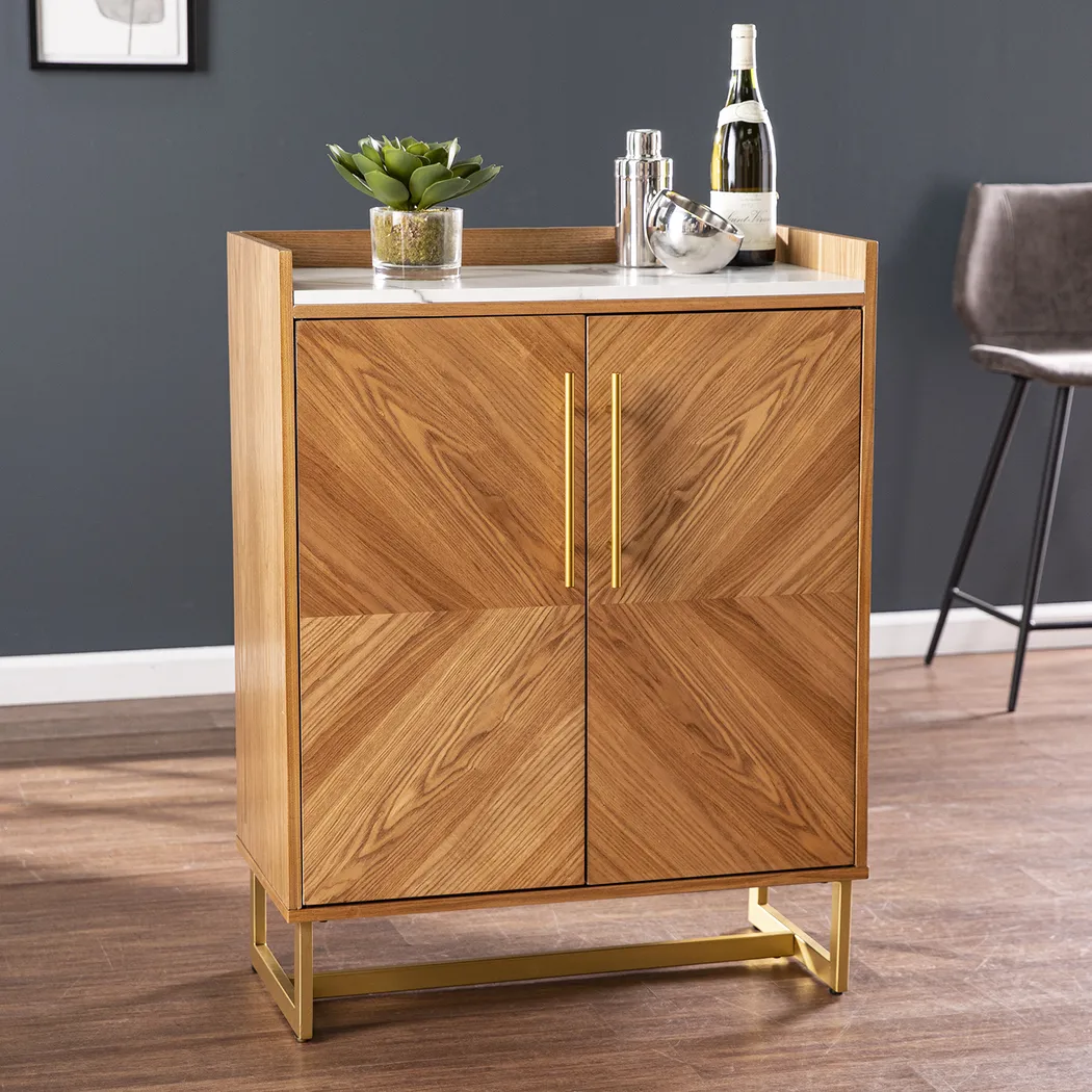 Tacketts Brown Bar Cabinet - Image 7