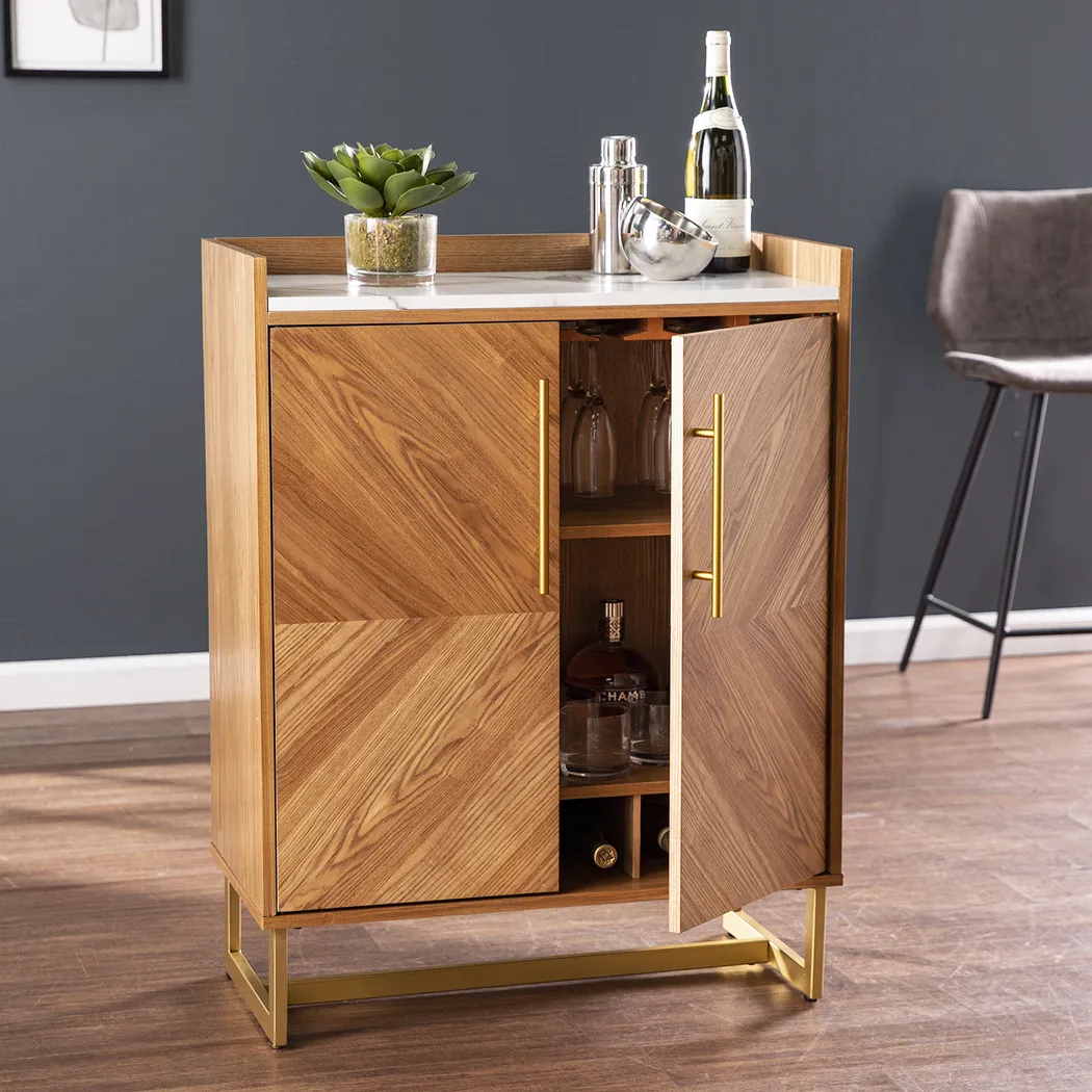 Tacketts Brown Bar Cabinet - Image 8