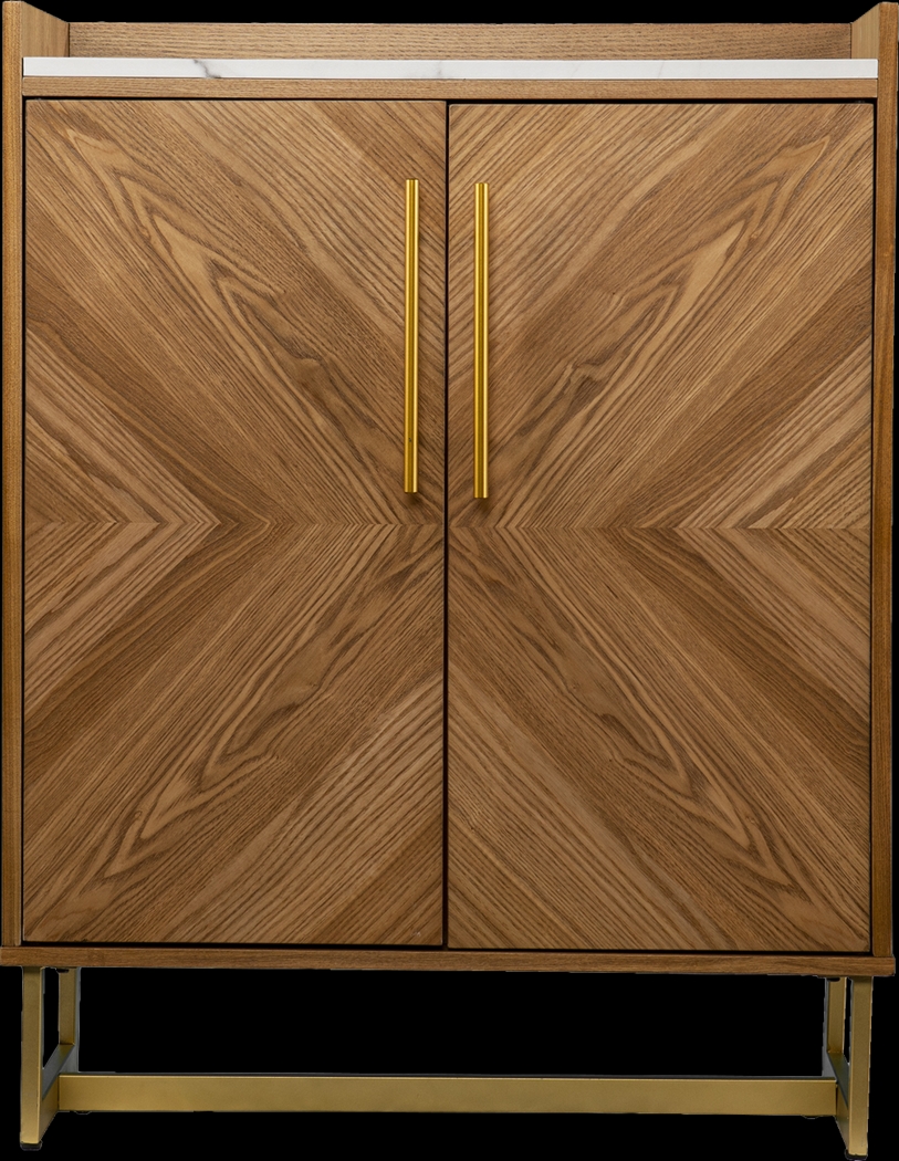 Tacketts Brown Bar Cabinet - Thumbnail - Image 1