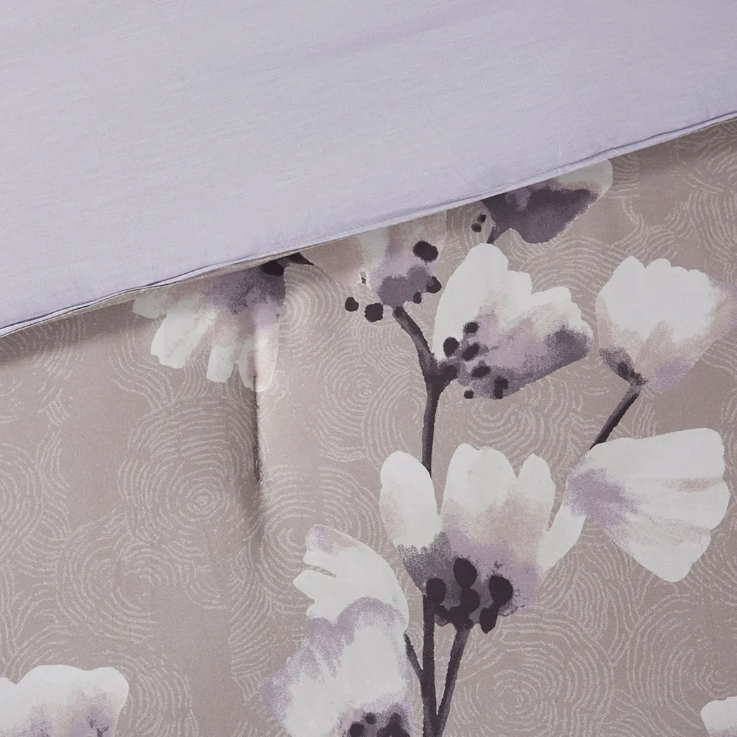 Taera Purple 3 pc Full/ Queen Comforter Set - Thumbnail - Image 5