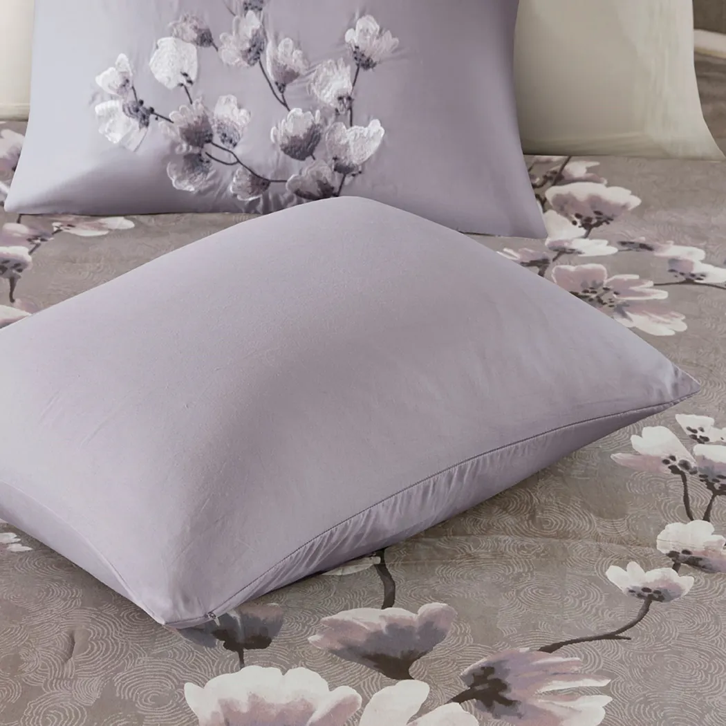 Taera Purple 3 pc Full/ Queen Comforter Set - Thumbnail - Image 7