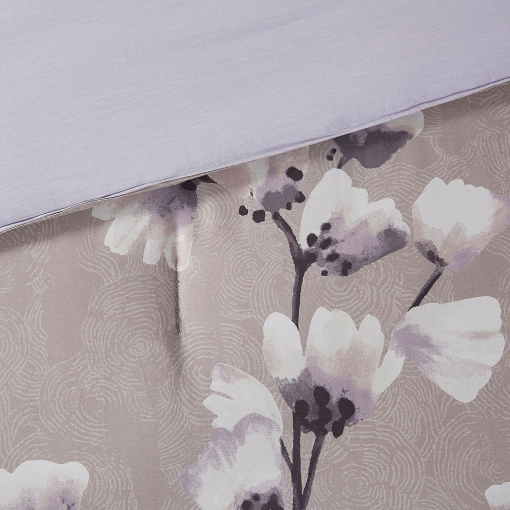 Taera Purple 3 pc King Comforter Set - Thumbnail - Image 5