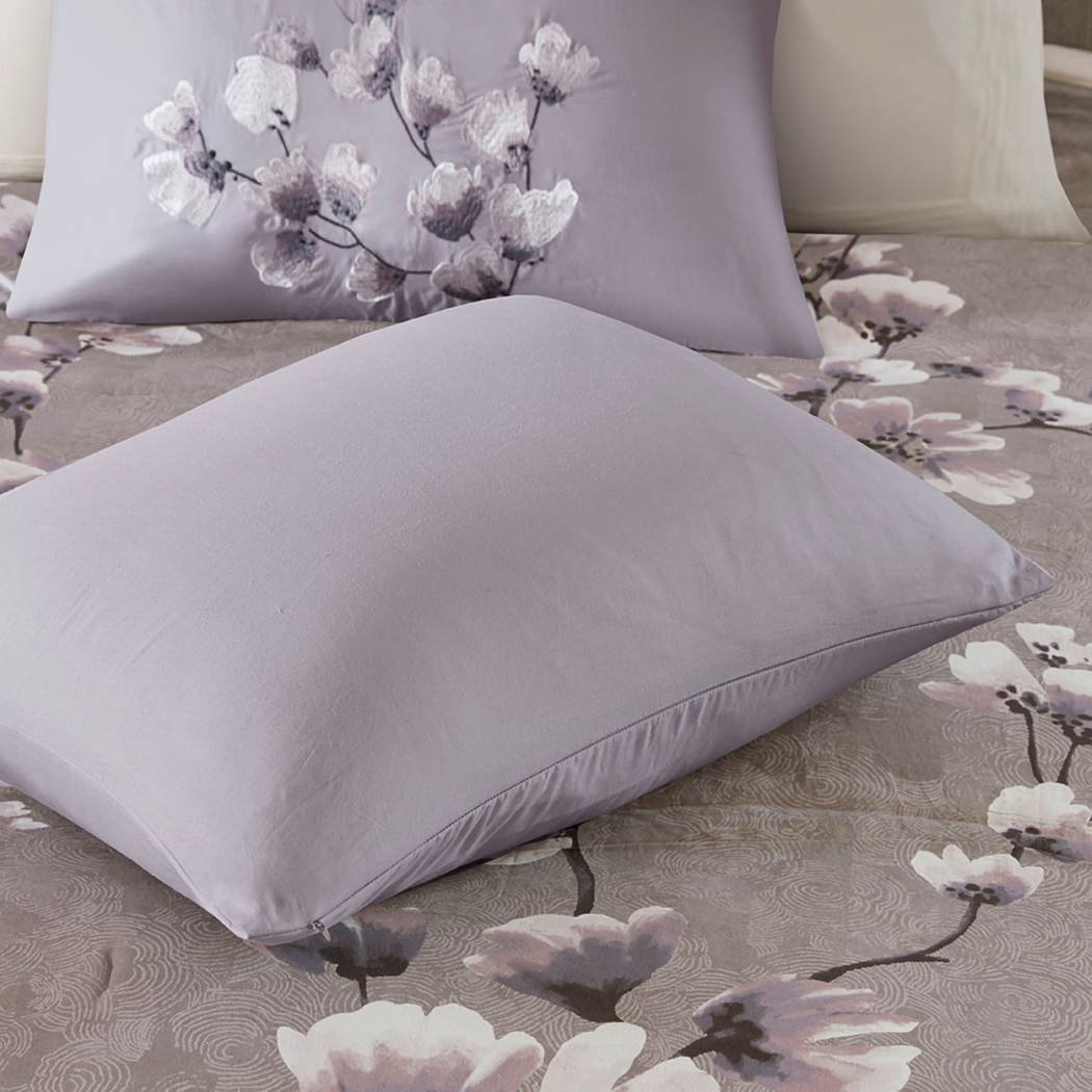 Taera Purple 3 pc King Comforter Set - Thumbnail - Image 7