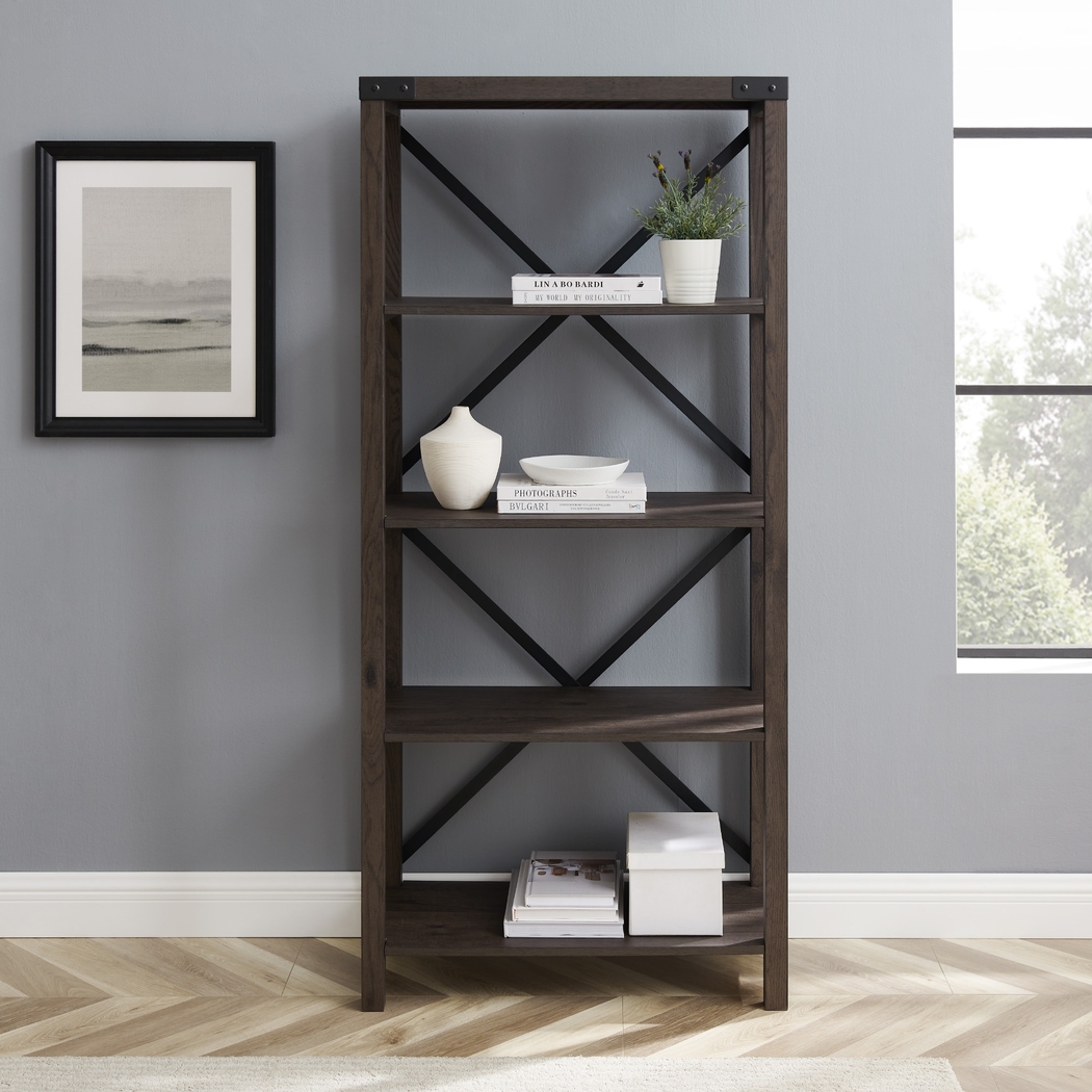 Taftnale Brown Bookcase - Thumbnail - Image 4