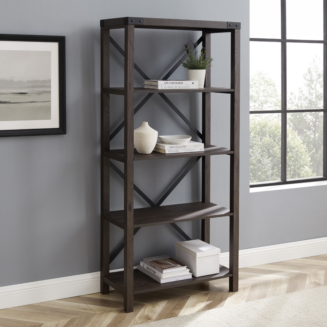 Taftnale Brown Bookcase - Thumbnail - Image 5