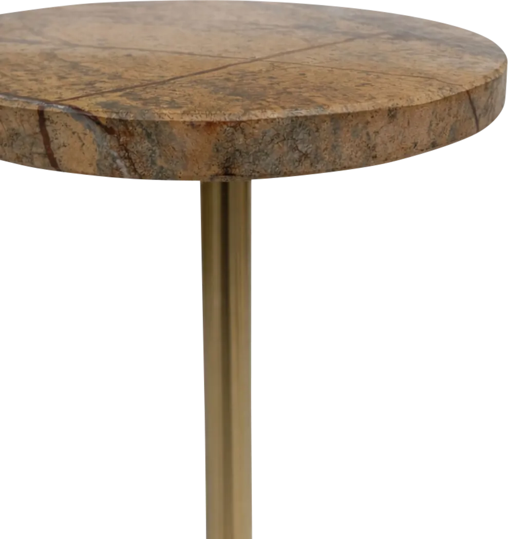 Tagate Brown/Gold Accent Table - Thumbnail - Image 6