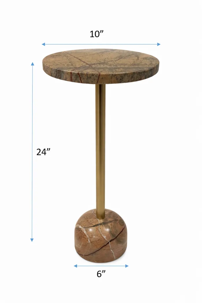 Tagate Brown/Gold Accent Table - Thumbnail - Image 7