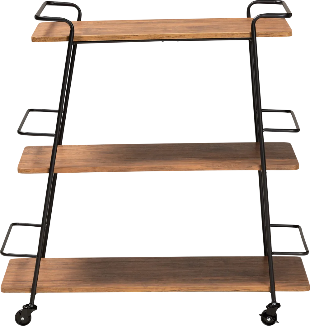 Tahyee Walnut Bar Cart - Thumbnail - Image 2