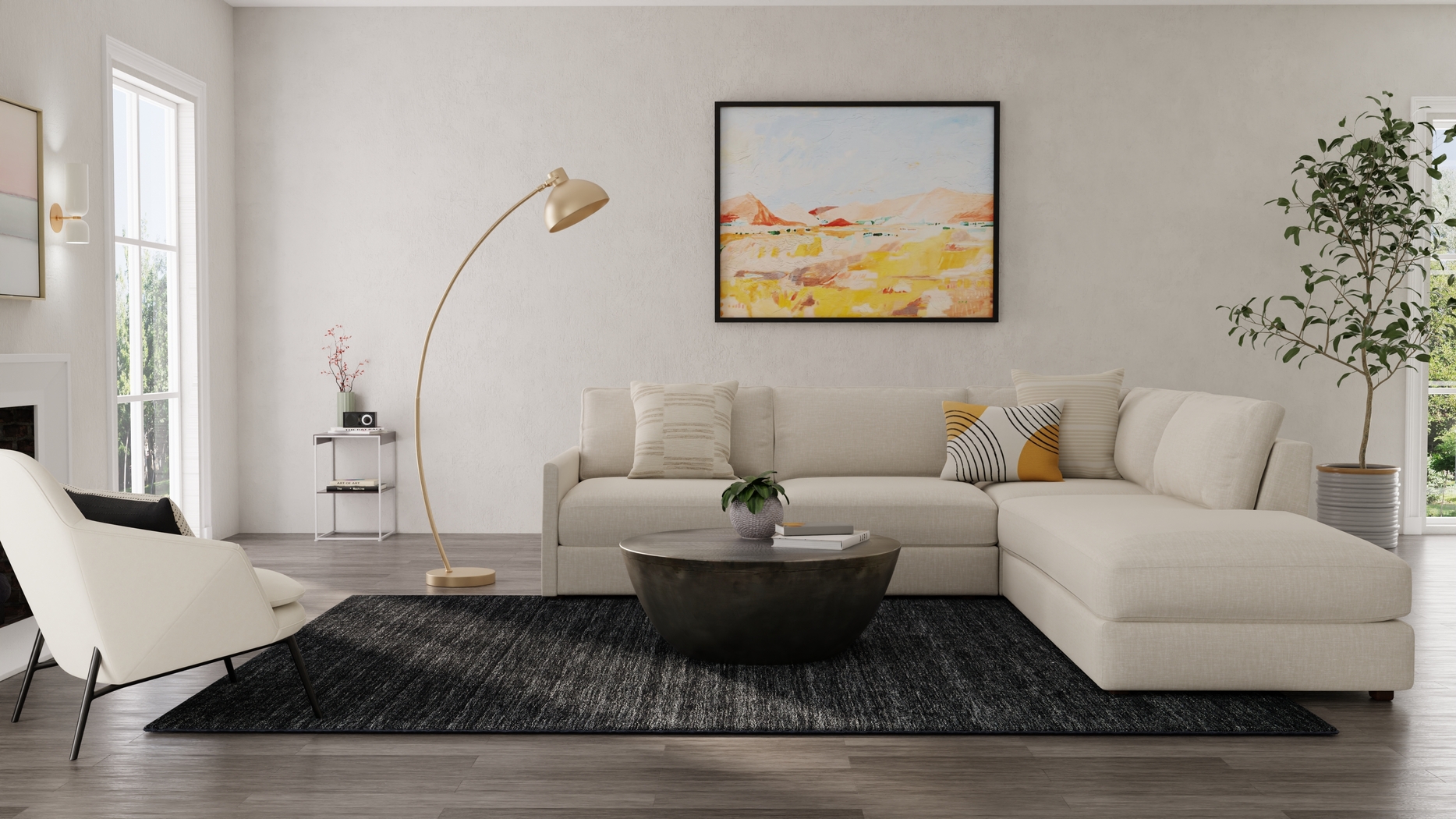 Takano Black 8'x 11' Rug - Thumbnail - Image 2