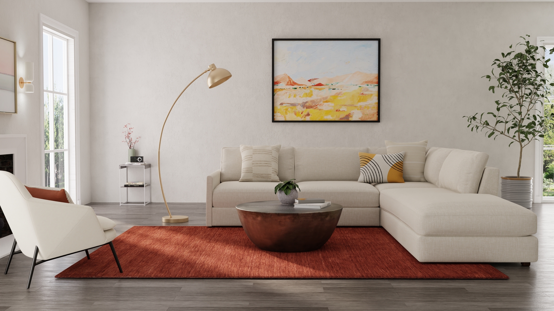 Takano Rust 8' x 11' Rug - Thumbnail - Image 2