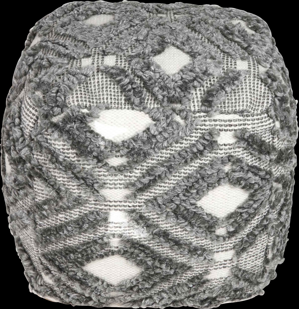 Takarin Gray Pouf - Thumbnail - Image 2