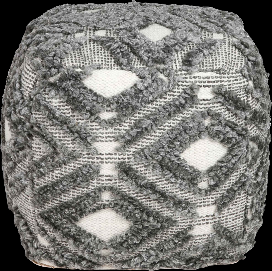 Takarin Gray Pouf - Thumbnail - Image 1