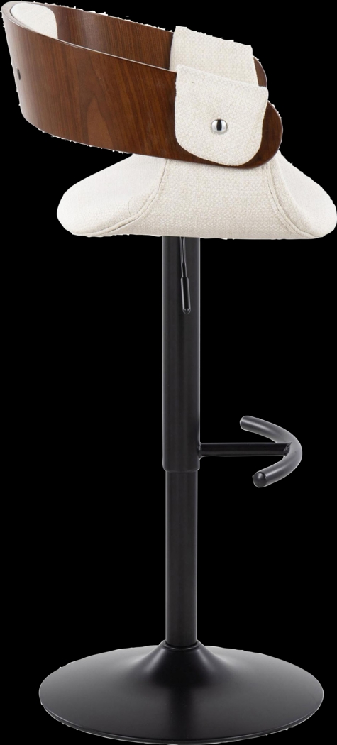 Takeda I Cream Adjustable Barstool, Set of 2 - Thumbnail - Image 6