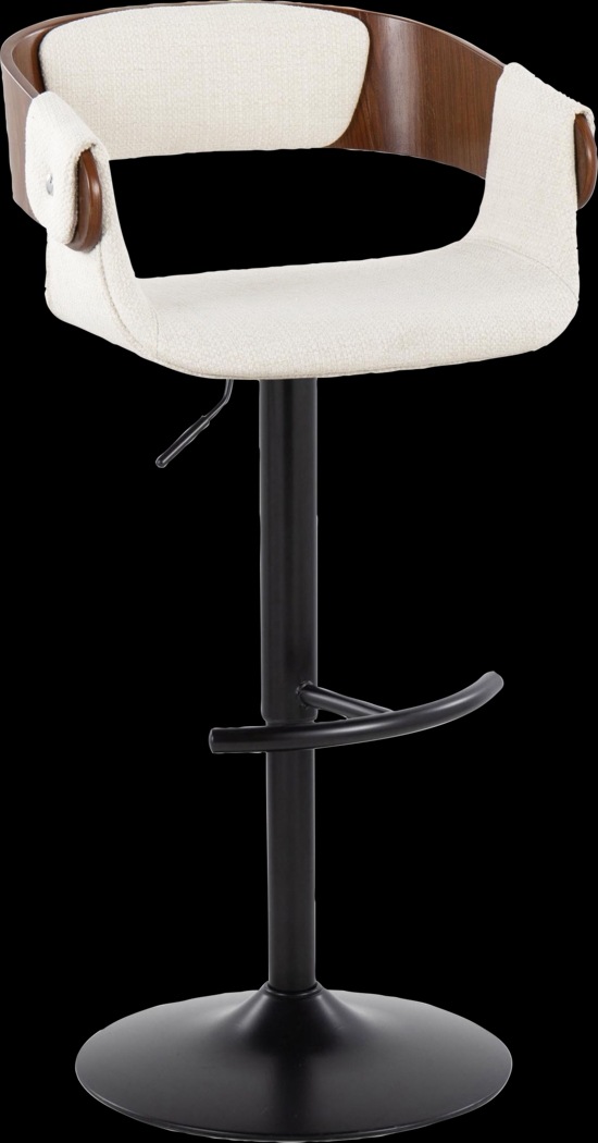Takeda I Cream Adjustable Barstool, Set of 2 - Thumbnail - Image 7
