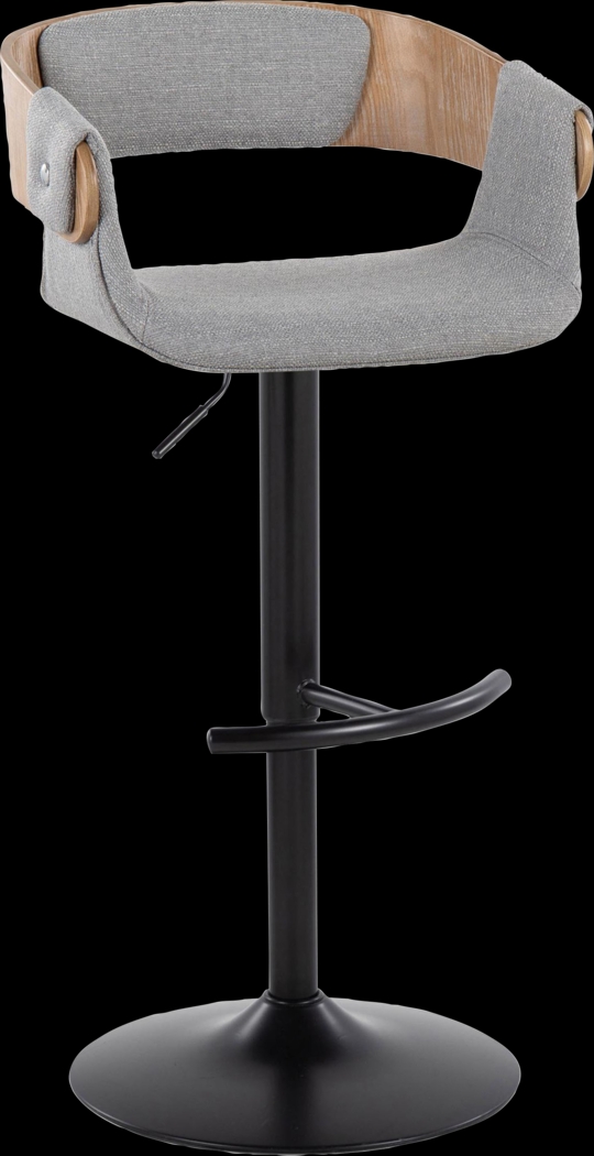 Takeda I Light Gray Adjustable Barstool, Set of 2 - Thumbnail - Image 7
