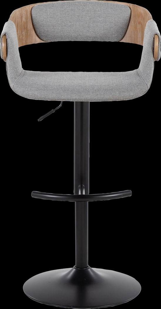 Takeda I Light Gray Adjustable Barstool, Set of 2 - Thumbnail - Image 8