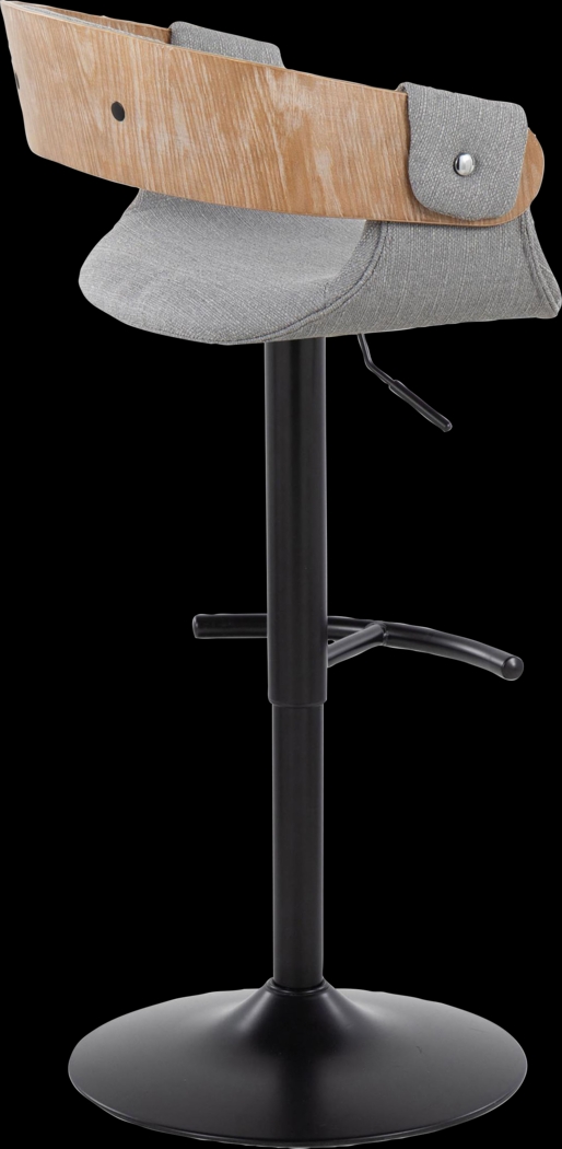 Takeda I Light Gray Adjustable Barstool, Set of 2 - Thumbnail - Image 9