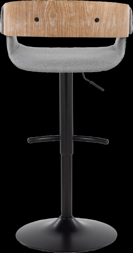 Takeda I Light Gray Adjustable Barstool, Set of 2 - Thumbnail - Image 10