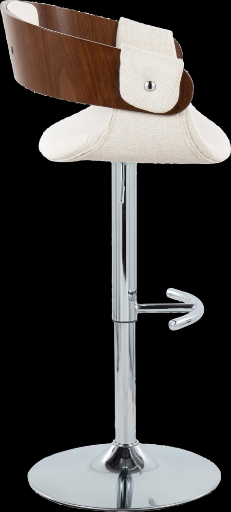 Takeda II Cream Adjustable Barstool, Set of 2 - Thumbnail - Image 6
