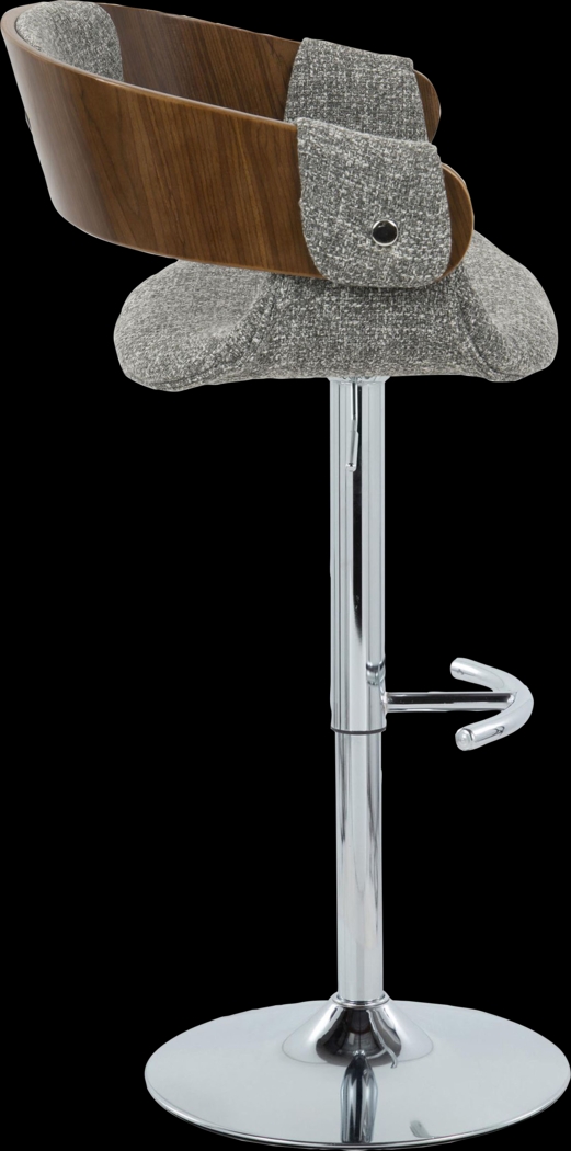 Takeda II Gray Adjustable Barstool, Set of 2 - Thumbnail - Image 6