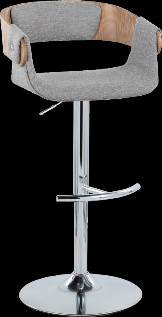 Takeda II Light Gray Adjustable Barstool, Set of 2 - Thumbnail - Image 7