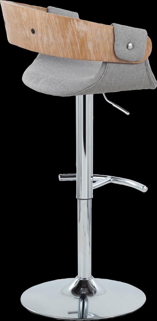 Takeda II Light Gray Adjustable Barstool, Set of 2 - Thumbnail - Image 8